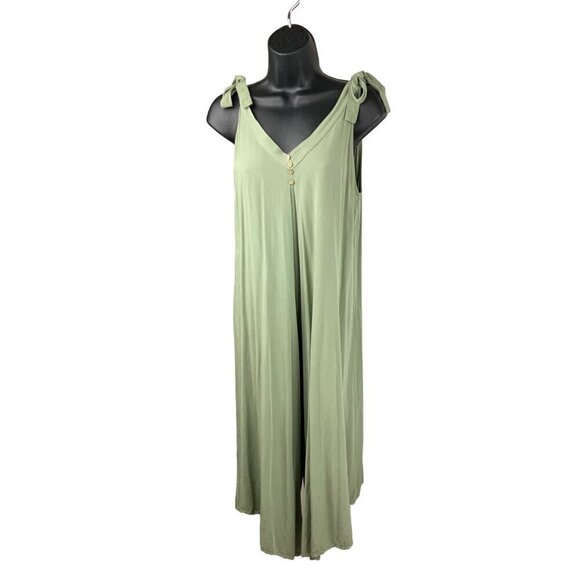 Made in Italy jumpsuit fern green sleeveless 36/38 chest medium - Picture 4 of 8